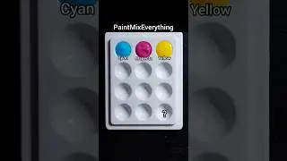 Primary Color Mixing from Cyan, Magenta and Yellow | How to Mix Acrylic Paint Colors