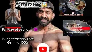 Vlog 6 Gaining Diet 🥦🍎🥗🍌full day of eating (budget friendly) 