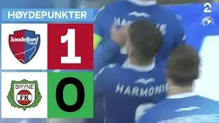 Sandefjord 1 - 0 Bryne - H&oslash;ydepunkter