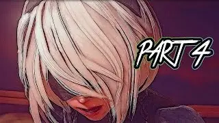NieR: Automata Walkthrough Gameplay Part 4 Boss Fight