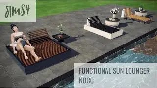 Sims 4 | Functional Sun Lounger Ideas | NOCC