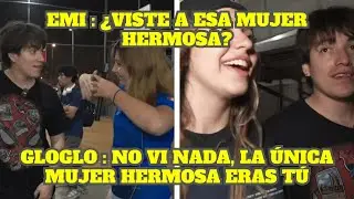 GLOGLO ES ENTREVISTADO POR UNA MUJER Y EMIKUKIS LE DICE QUE ERA HERMOSA