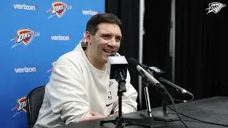 Head Coach Mark Daigneault Post-Game Presser | OKC Thunder Wins 145-135 Over New York Knicks