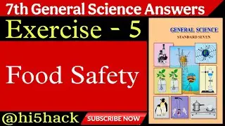 food safety exercise । food safety । 7th science chapter 5 question answer । food safety 7th std