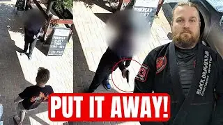 Мастер боевых искусств против вооруженного подростка &mdash; запечатлено на камеру!