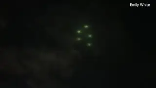 Group of green lights spotted in sky near Brushy Creek