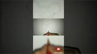 Easy and cute mickey mouse sketch | #easy #cute #drawing #easyandcreativeartandcraft #shorts