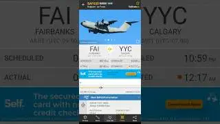Belgium Air Force Airbus A400M Atlas takes off from Fairbanks, Alaska to Calgary, Canada.