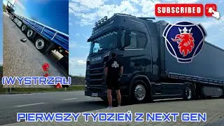 PIERWSZE WRAŻENIA Z JAZDY SCANIA 540S (CIĘŻKI TYDZIEŃ-WYSTRZAŁ OPONY PROBLEMY Z ROZŁADUNKIEM )