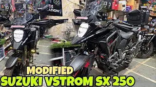 SUZUKI VSTROM SX 250 me kardi Saari Full Loaded Modification 😍 | Tagdi Loading | TopBox |
