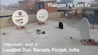 Thaicom 78&deg; East dish setting Punjab 
