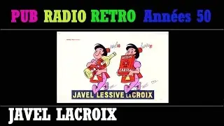 PUB RADIO RETRO ANNEES 50 JAVEL LA CROIX MIR PAILLETTES