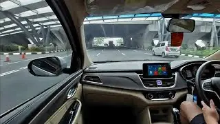 Passenger POV Driving Wuling Cortez 1.8 M/T 2018 from Jakarta Airport to Pantjoran PIK (ASMR)