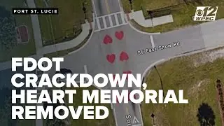 FDOT Crackdown: Memorial to remember Florida high school student has been removed
