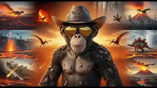 Cowboy Monkey Survives a Lava Land Full of Dinosaurs!