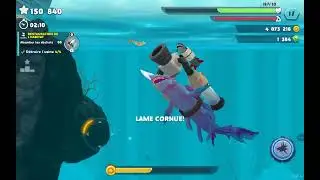 Nettoyage de L'oc&eacute;an (Hungry shark &eacute;volution 🦈 avec Luminite et ses amis) PARTIE 4 l'usine finale