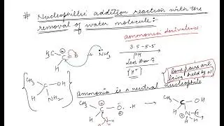 Class 11th Nucleophillic Addition Reaction With The Removal of Water Molecule Part 1