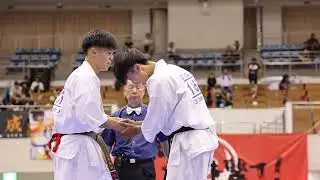 【新極真会】第38回全九州大会　男子フルコンタクト中量級　村田哲成vs山本隆誠