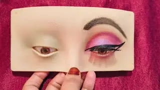 Bridal eye makeup for beginners 😱 / How to do bridal eye makeup with eyeshadow & eyeliner 