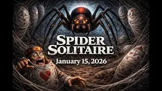 Spider Solitaire January 15, 2026 - Microsoft Solitaire Daily Challenge