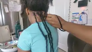 MC Jr. Getting faux logs braids 😍 👌 