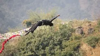 Bungee Jumping in Pokhara.HEROSUJIT #vlog7  #herosujit #funny #comedy #shorts 