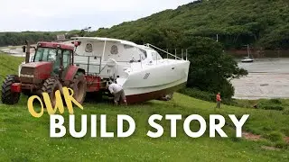 Boatbuilding From Scratch & Launching Our Sailing Catamaran - Ep02