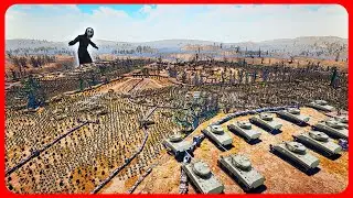 Halloween Force vs Cemetery Defense Force - Ultimate Epic Battle Simulator 2 UEBS 2 (4K)