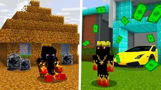 Pas&eacute; de POBRE a MILLONARIO en 24H en MINECRAFT