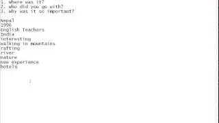 IELTS Speaking Part 2 - Bullet Points