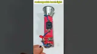 Make rechargeable torch light #torchlight #lithiumbattery #ledlight #tech #viral #trending #shorts