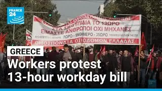 Greek MPs to vote on 13-hour workday bill amidst mass strike &bull; FRANCE 24 English