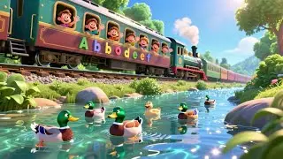 All Aboard the ABC Train! 🚂✨ | Alphabet Song for Kids | Nursery Rhymes & Learning Songs