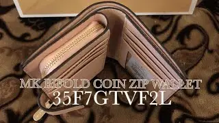 MICHAEL MICHAEL KORS BIFOLD COIN ZIP WALLET | 35F7GTVF2L LEATHER BALLET