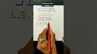 Creative letter writing/ Name art #lettering #art #writing #creative #satisfying #shorts