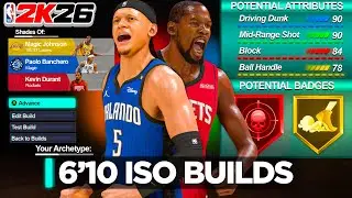 6'10 Iso Builds that will TAKE OVER NBA 2K26! Demigod Dribbling All-Around Best 6'10 Builds!