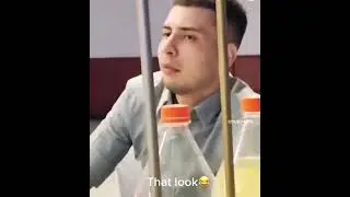 Girl catches the flowers and gave him a look 😂
