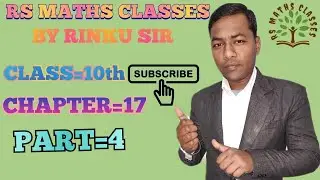RS MATHS CLASSES BY RINKU SIR//CLASS=10th//CH=17(MEASURES OF CENTRAL TENDENCY)//EX=17.2//Q=1,2,3,4