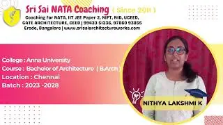 Nithya Lakshmi K B Arch Anna University,Chennai
