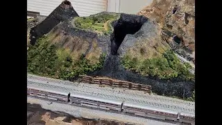 2nd in the series, an N-Scale cab ride on the mid level of the 