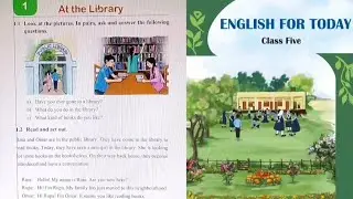 Class 5 English Unit 1 Page 1 At the library 2026