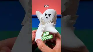 4 SPOOKY 3D Printed Ghost fidgets!👻#halloween #3dprinting #toys
