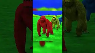 Paint Animals Duck Tiger Gorilla Lion Cow Elephant Dinosaur Fountain Crossing Animal Game New 12