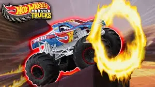 En Vahşi Arazi Yarışı! 🚛🔥🏁 | Hot Wheels Monster Trucks