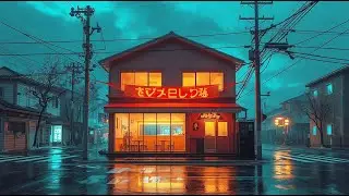 You're Studying Late While Rain Convers the City II Focus Lofi