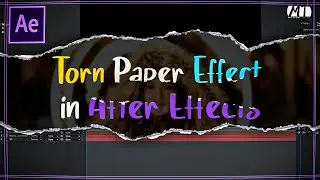 Torn Paper Effect in After Effects - After Effects Tutorial - No Plugins - Motion Tutor