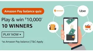 Amazon Pay Balance Quiz Answers Today || Win 10000 Pay Balance