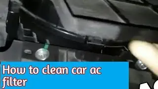How to clean car ac filter