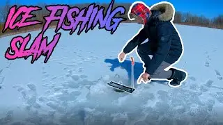 Ice Fishing THIN ICE (How to Ice fish)