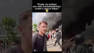 foreigner tourist in Nepal during Protest 😂😂 | #dailyvlog #reels #shorts #viral  #minivlog #comedy
